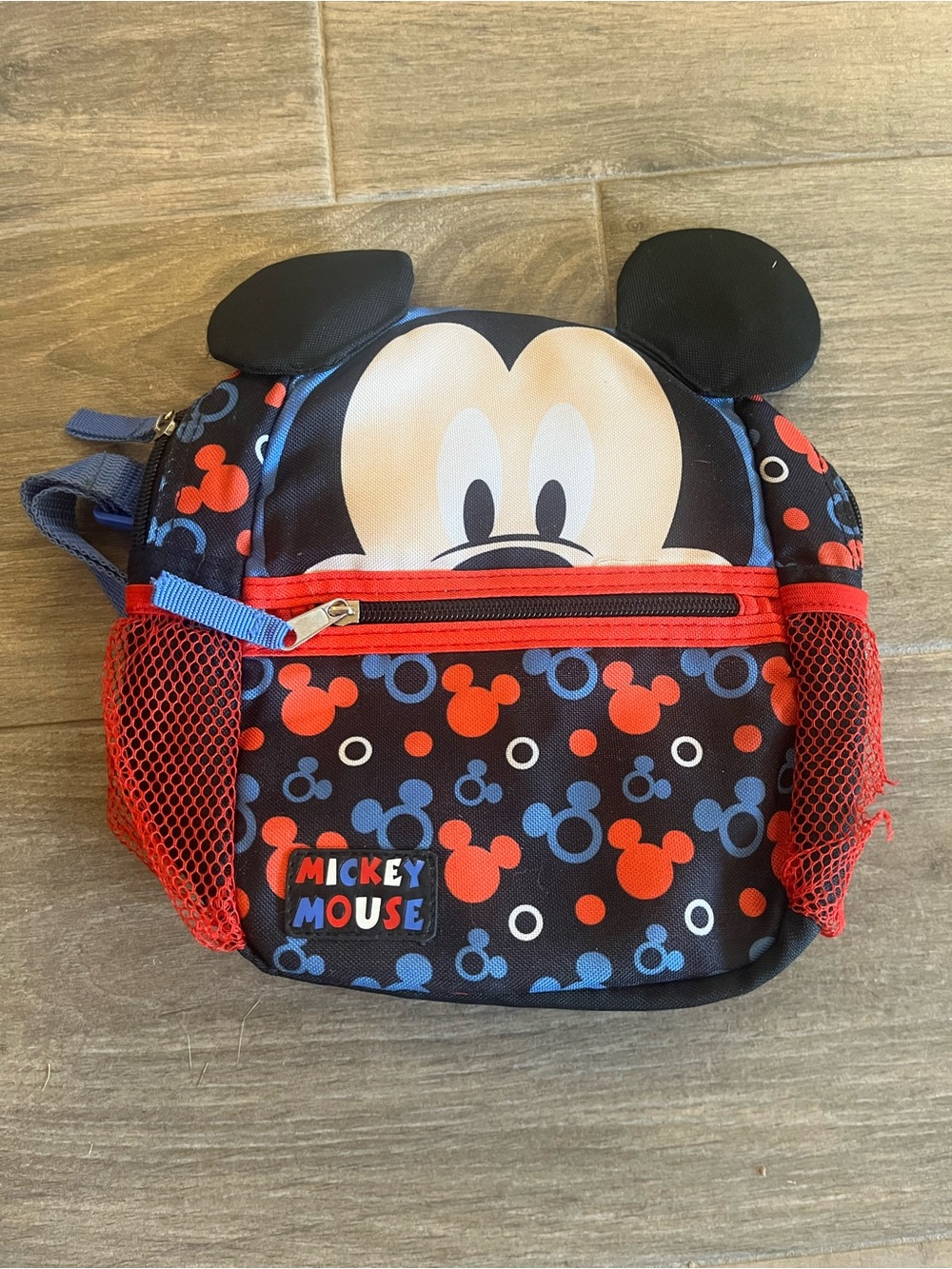 Disney Mickey Mouse Kids Backpack - Black, Red & Blue